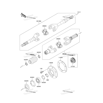 DRIVE SHAFT-REAR