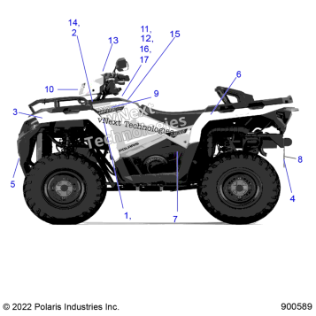 BODY, DECALS AND COMPONANTS, 3PC