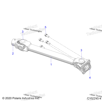 DRIVE TRAIN, REAR PROP SHAFT