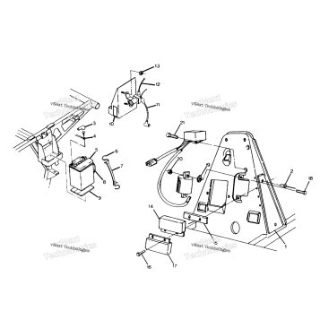 BATTERY BOX ASSEMBLY 250 6X6