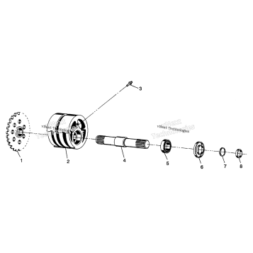 FRONT TIGHTENER ASSEMBLY 6X6 350L