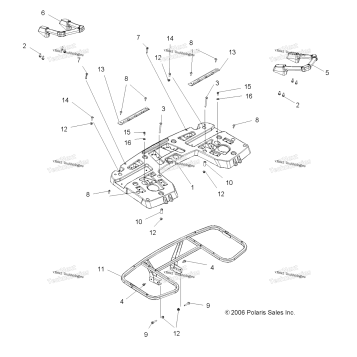 BODY, REAR RACK ASM