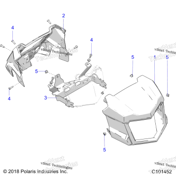 BODY, HEADLIGHT POD