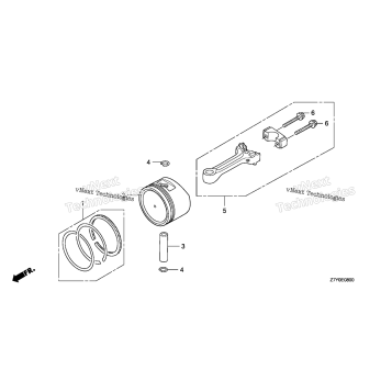 PISTON + CONNECTING ROD