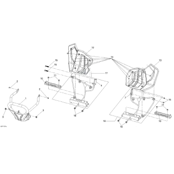 FRONT BUMPER AND FOOTRESTS NORTH AMERICA, INTERNATIONAL