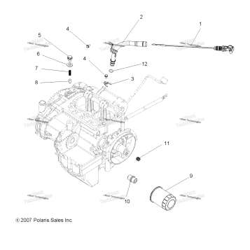 ENGINE, DIPSTICK & OIL FILTER
