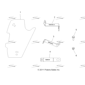 ENGINE, COOLING SYSTEM, RADIATOR SHIELD