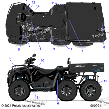 BODY, DECALS STANDARD
