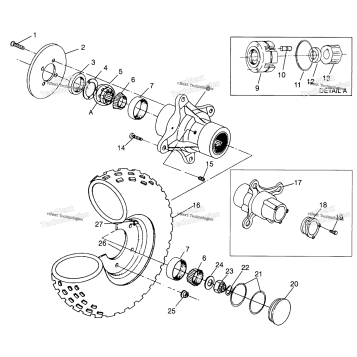 FRONT WHEEL XPLORER 400L