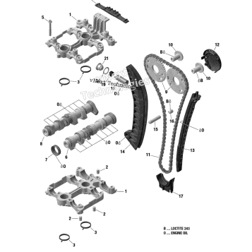 01 ROTAX - ENGINE - VALVE TRAIN - 600 ACE