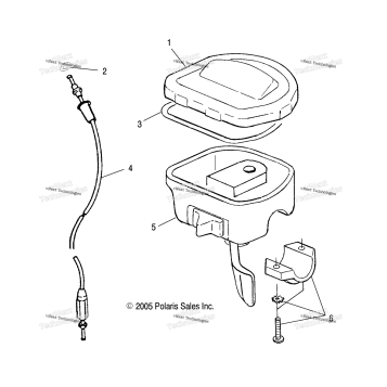 CONTROLS, THROTTLE ASM/CABLE
