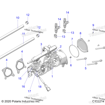 ENGINE, THROTTLE BODY A20SXA85A1/A7/CA1/CA7/E85A9/AF/AP/CA9/CAF/CAP/V85AP/CAP