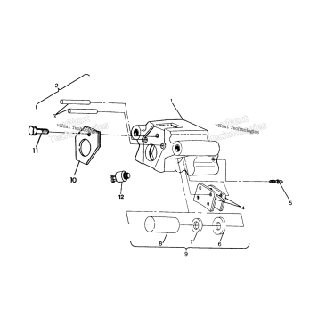 REAR BRAKE ASSEMBLY 250 4X6