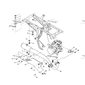 EXHAUST SYSTEM SPORTSMAN 4X4