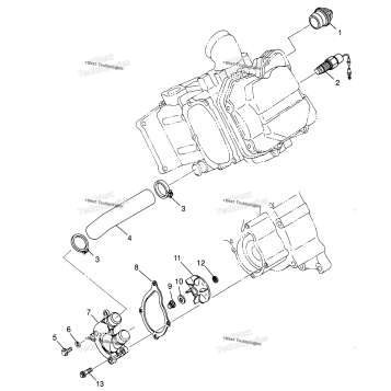 WATER PUMP SCRAMBLER 500