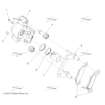 BRAKES, REAR CALIPER