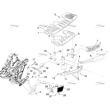 FRONT RACK & BUMPER MOUNTING A00CB32AA