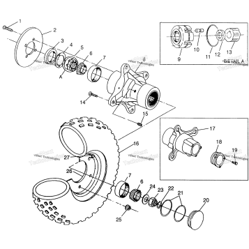 FRONT WHEEL MAGNUM 4X4 & SWEDISH MAGNUM 4X4 S968144