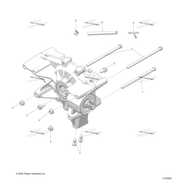 DRIVE TRAIN, REAR GEARCASE MOUNTING