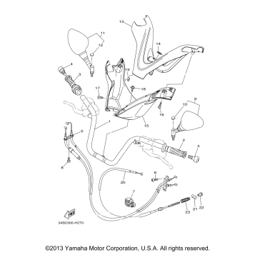STEERING HANDLE CABLE