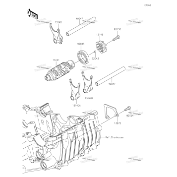 GEAR CHANGE DRUM/SHIFT FORK(S)