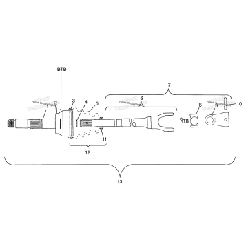 CV JOINT BTB SCRAMBLER 400