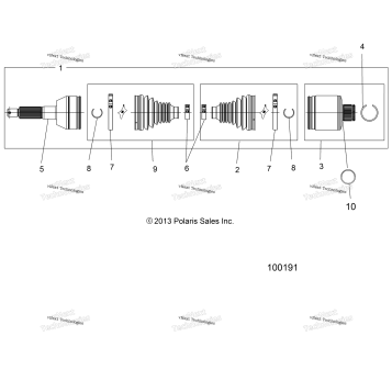 DRIVE TRAIN, REAR DRIVE SHAFT