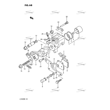 REAR CALIPER (MODEL H/J/K/L/M/N)
