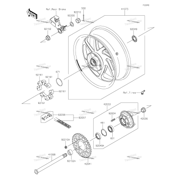REAR WHEEL/CHAIN