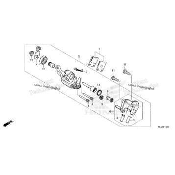 PARKING BRAKE CALIPER