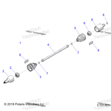 DRIVE TRAIN, DRIVE SHAFT, FRONT