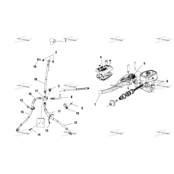 CONTROLS MASTER CYLINDER/BRAKE LINE A01CH50AA