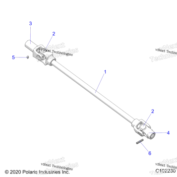 DRIVE TRAIN, FRONT PROP SHAFT