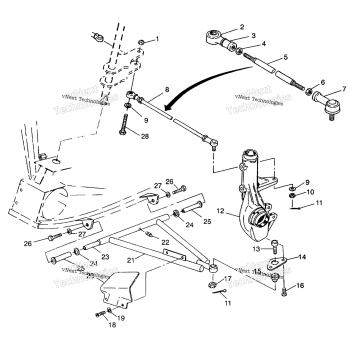 AARM/STRUT MOUNTING 6X6 250