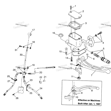 CONTROLS MASTER CYLINDER/BRAKE LINE XPLORER 300