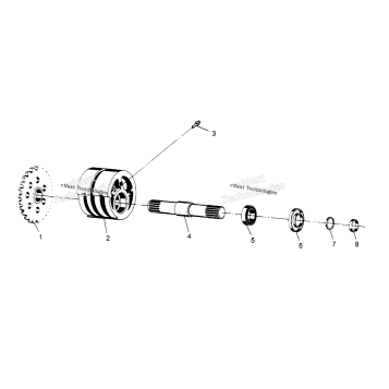 FRONT TIGHTENER ASSEMBLY 6X6 400L