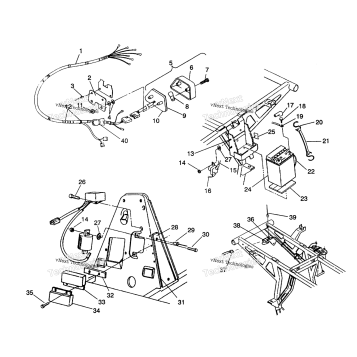 ELECTRICAL/TAILLIGHT ASSEMBLY 2X4 350L
