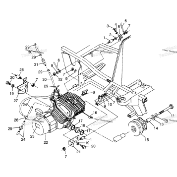 ENGINE MOUNTING TRAIL BOSS