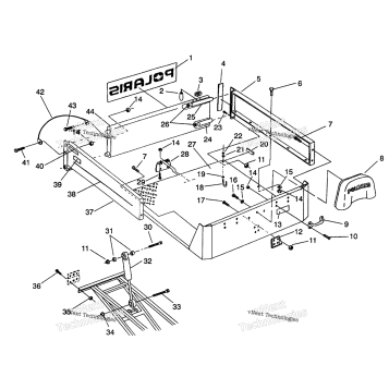 REAR BED MOUNTING 6X6 350L