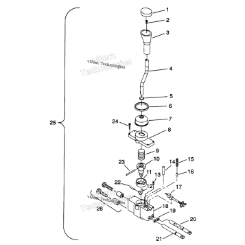 SHIFT LINKAGE ASSEMBLY 6X6 350L