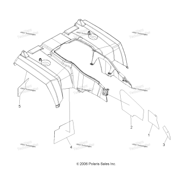 BODY, REAR CAB FOIL