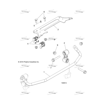 SUSPENSION, STABILIZER BAR, FRONT