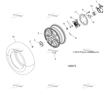 WHEELS, FRONT & HUB