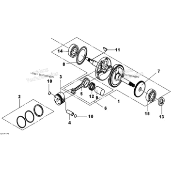 CRANKSHAFT AND PISTONS