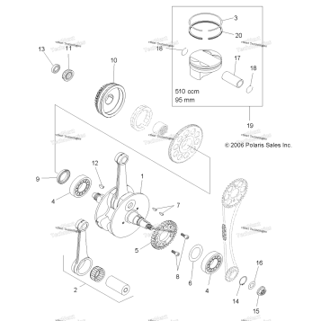 ENGINE, CRANKSHAFT & PISTON