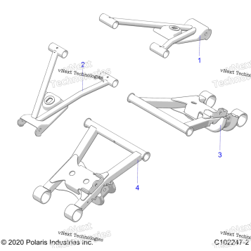 SUSPENSION, REAR CONTROL ARMS