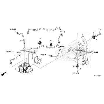 ABS MODULATOR@BRAKE PIPE