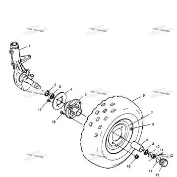 FRONT WHEEL MAGNUM 2X4