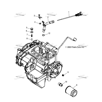 ENGINE, DIPSTICK & OIL FILTER