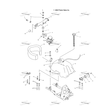 FUEL TANK & CARBURETOR MOUNTING